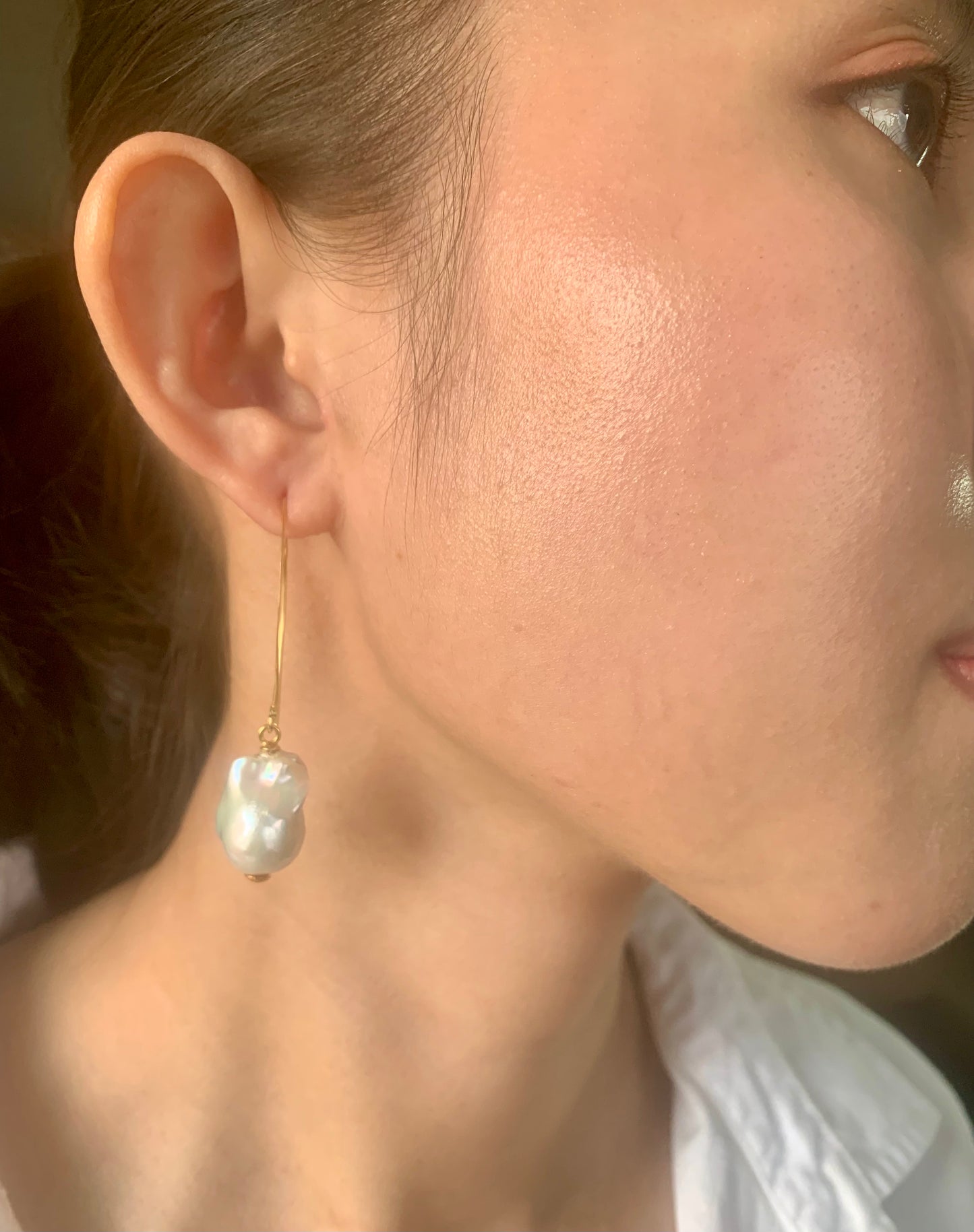 Natural Baroque Pearl Earrings