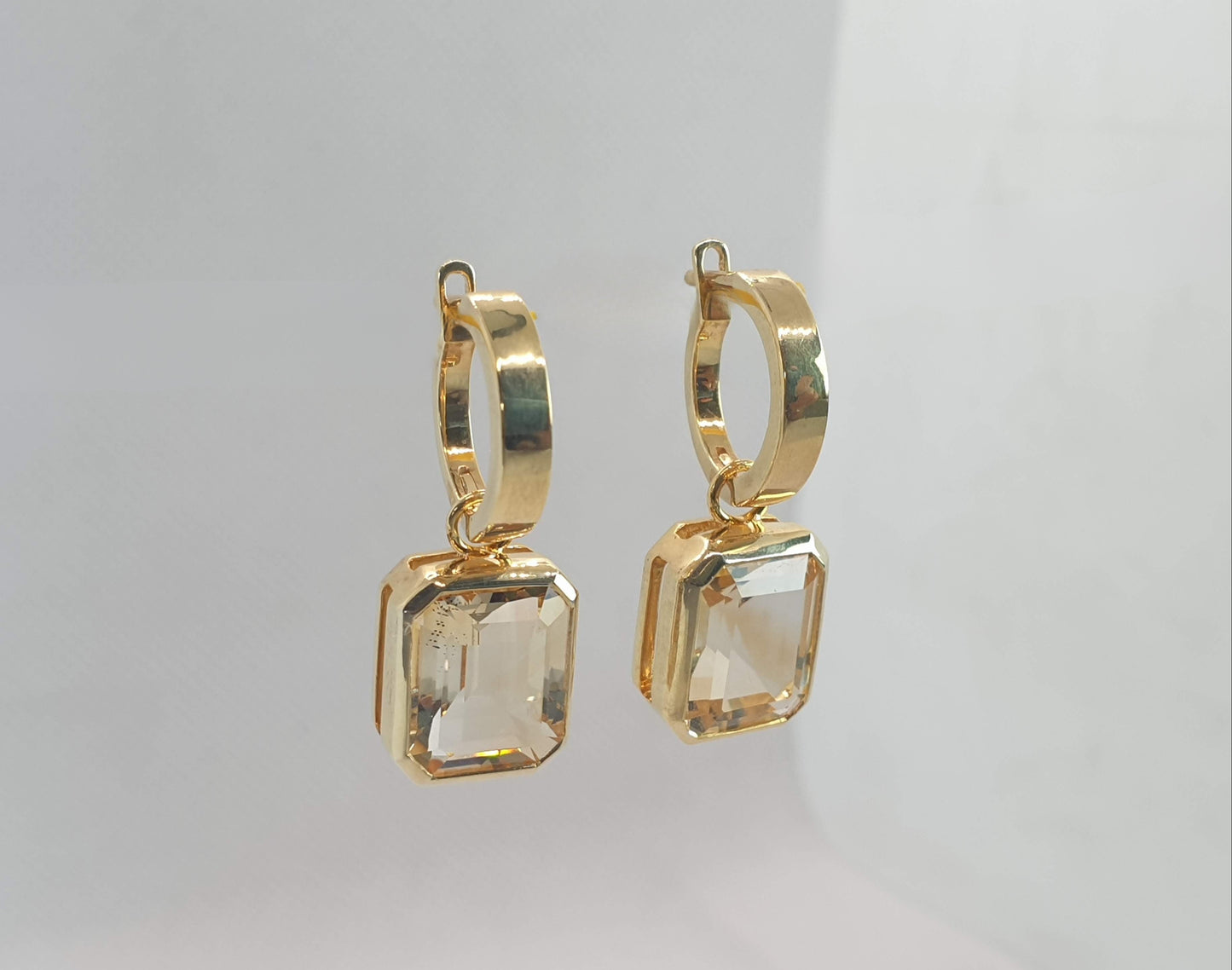 Natural Citrine Earrings