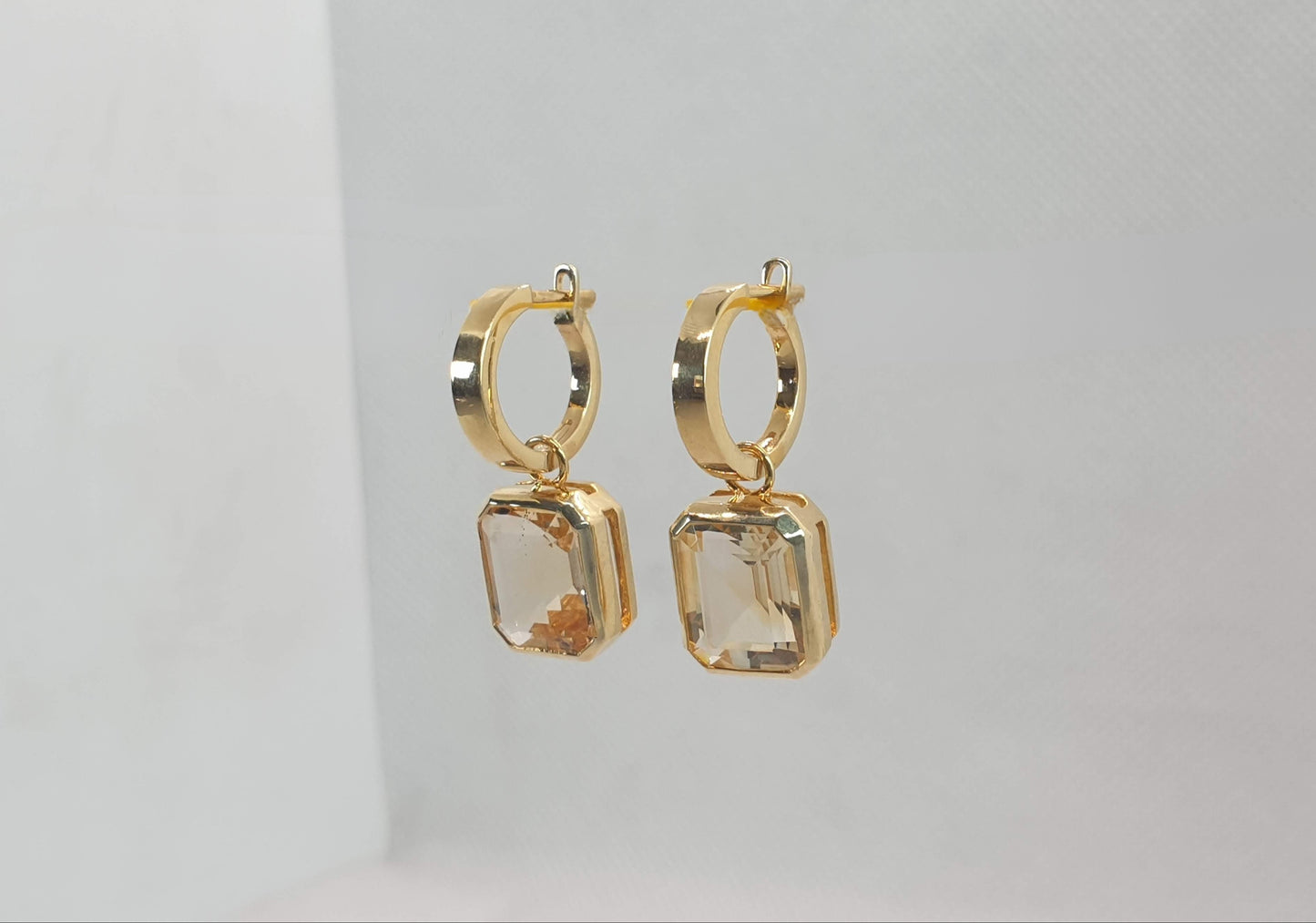 Natural Citrine Earrings