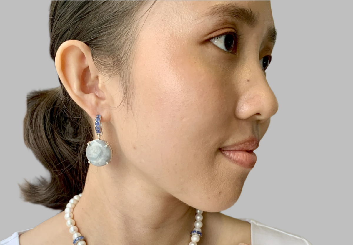 Natural Sapphire Earrings