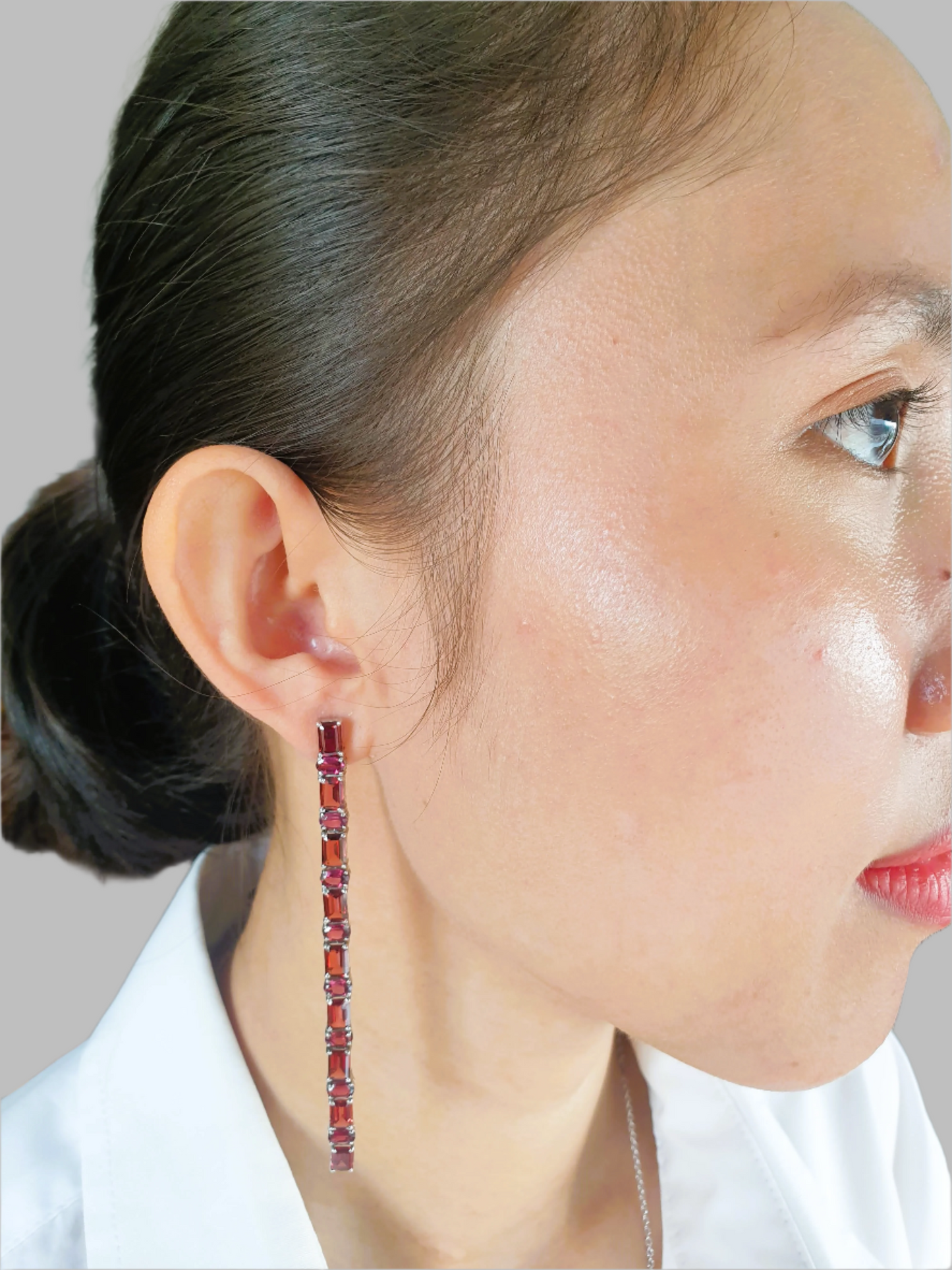 Natural Garnet Earrings