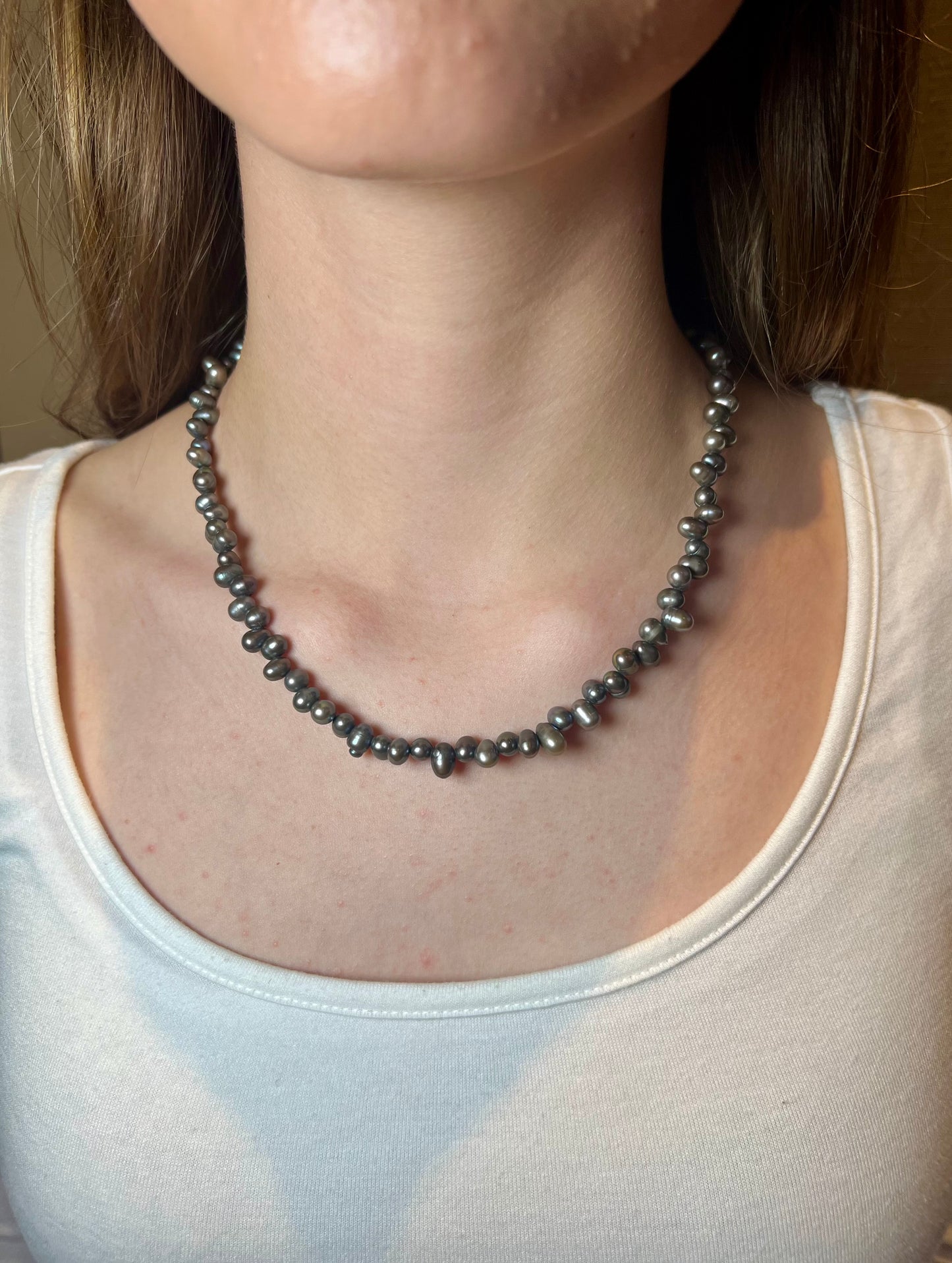 Natural Freshwater Tahitian Baroque Pearl Necklace
