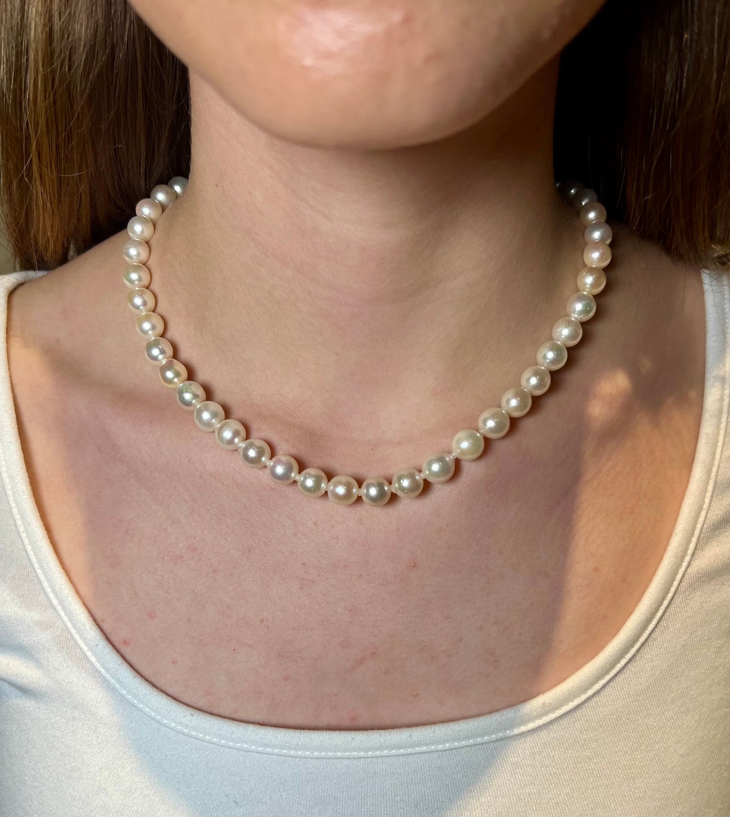 Natural Akoya Pearl Necklace