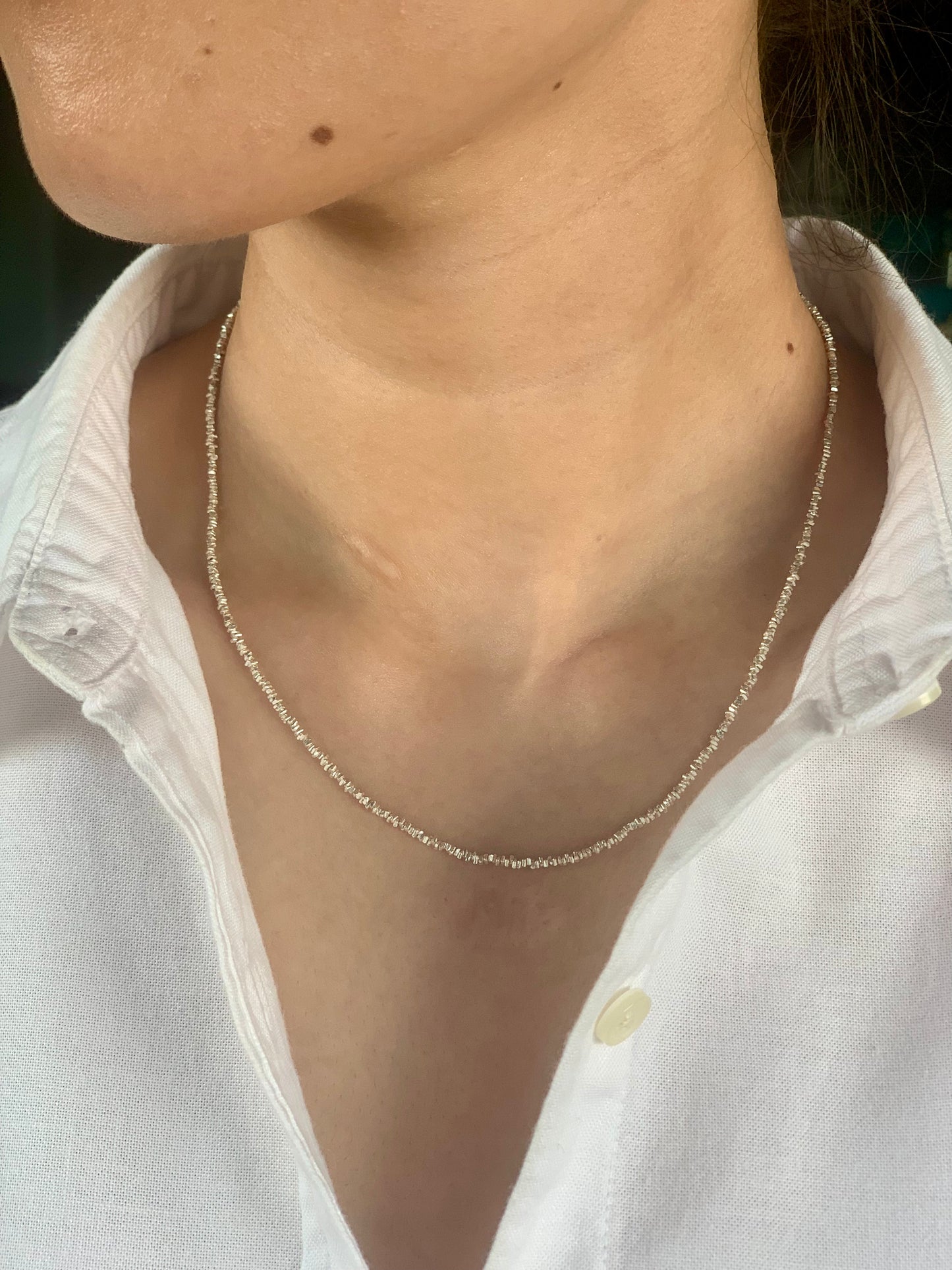 Silver Beads Necklace