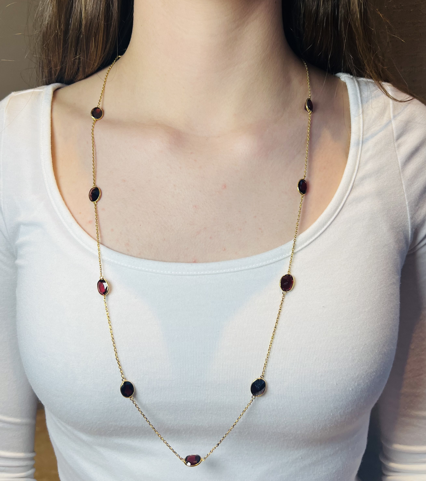 Natural Garnet Necklace