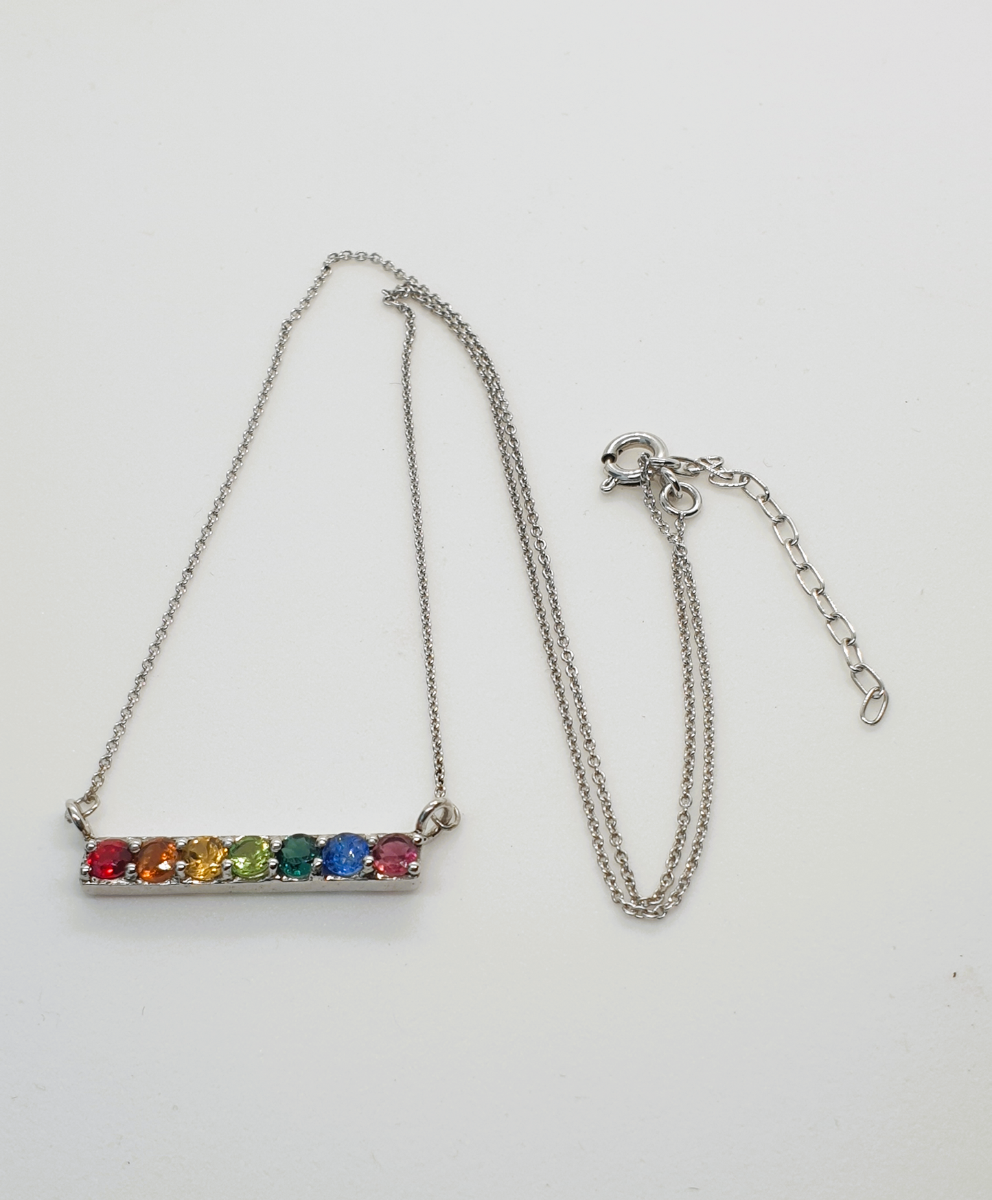 Natural Sapphire, Natural Spinel and Natural Peridot Necklace