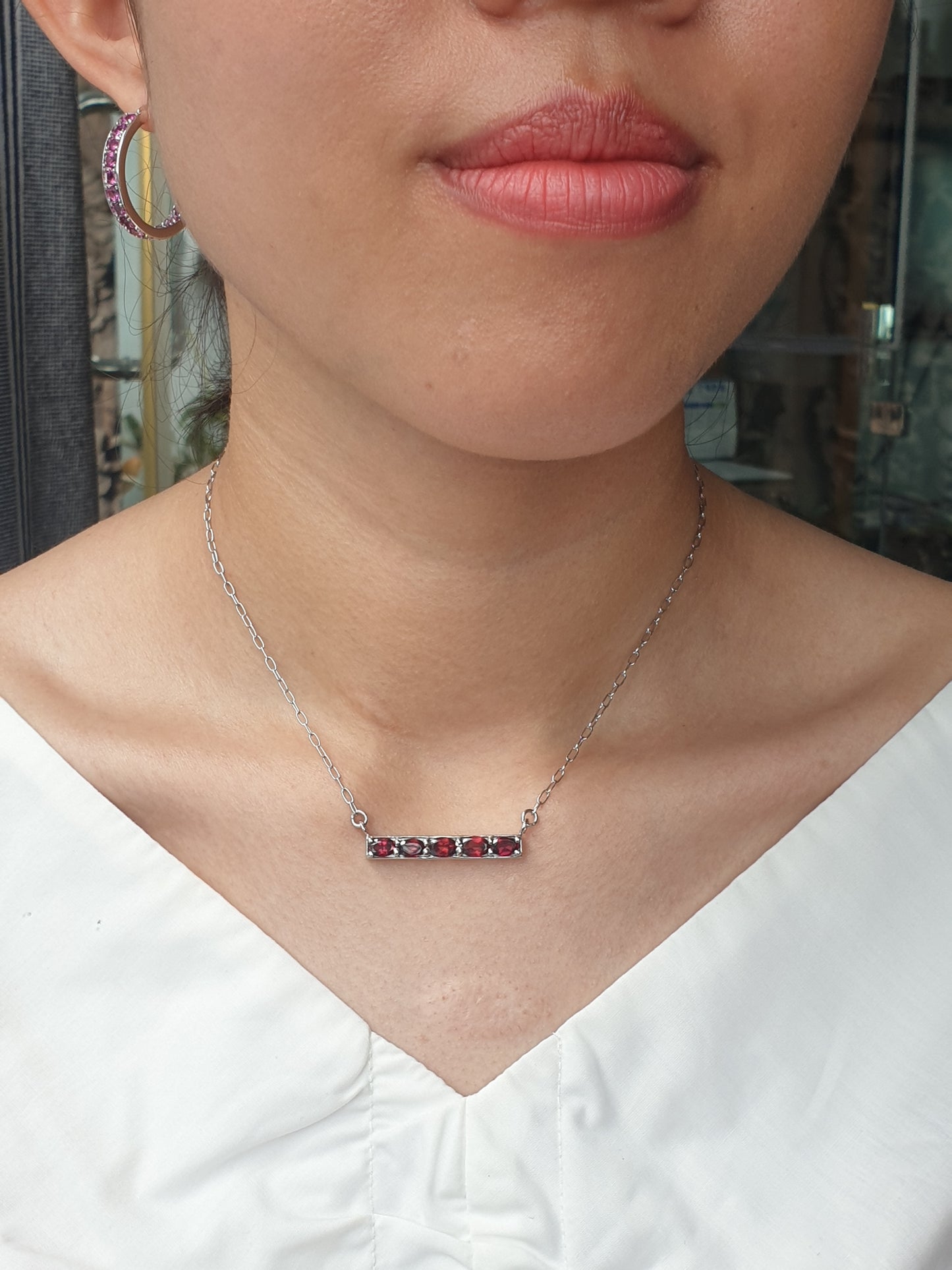 Natural Garnet Necklace