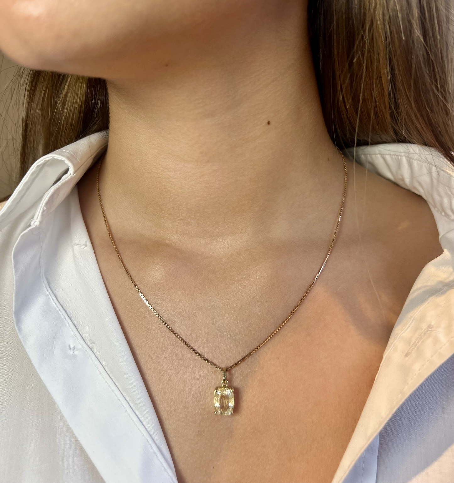 Natural Topaz Pendant