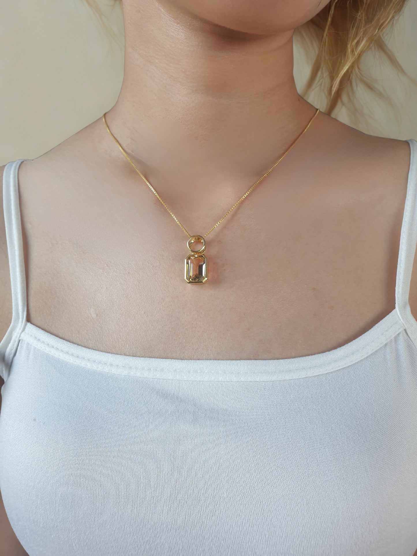 Natural Citrine Pendant