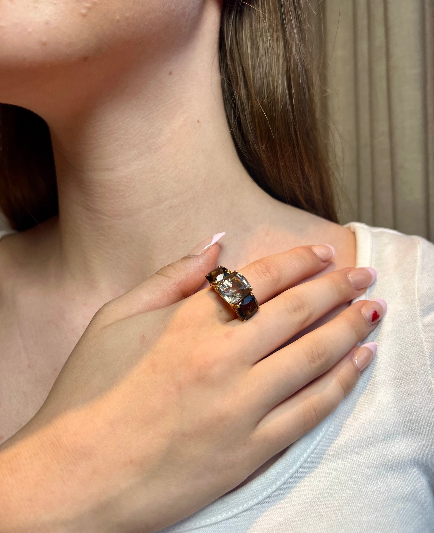 Natural Smoky Quartz Ring