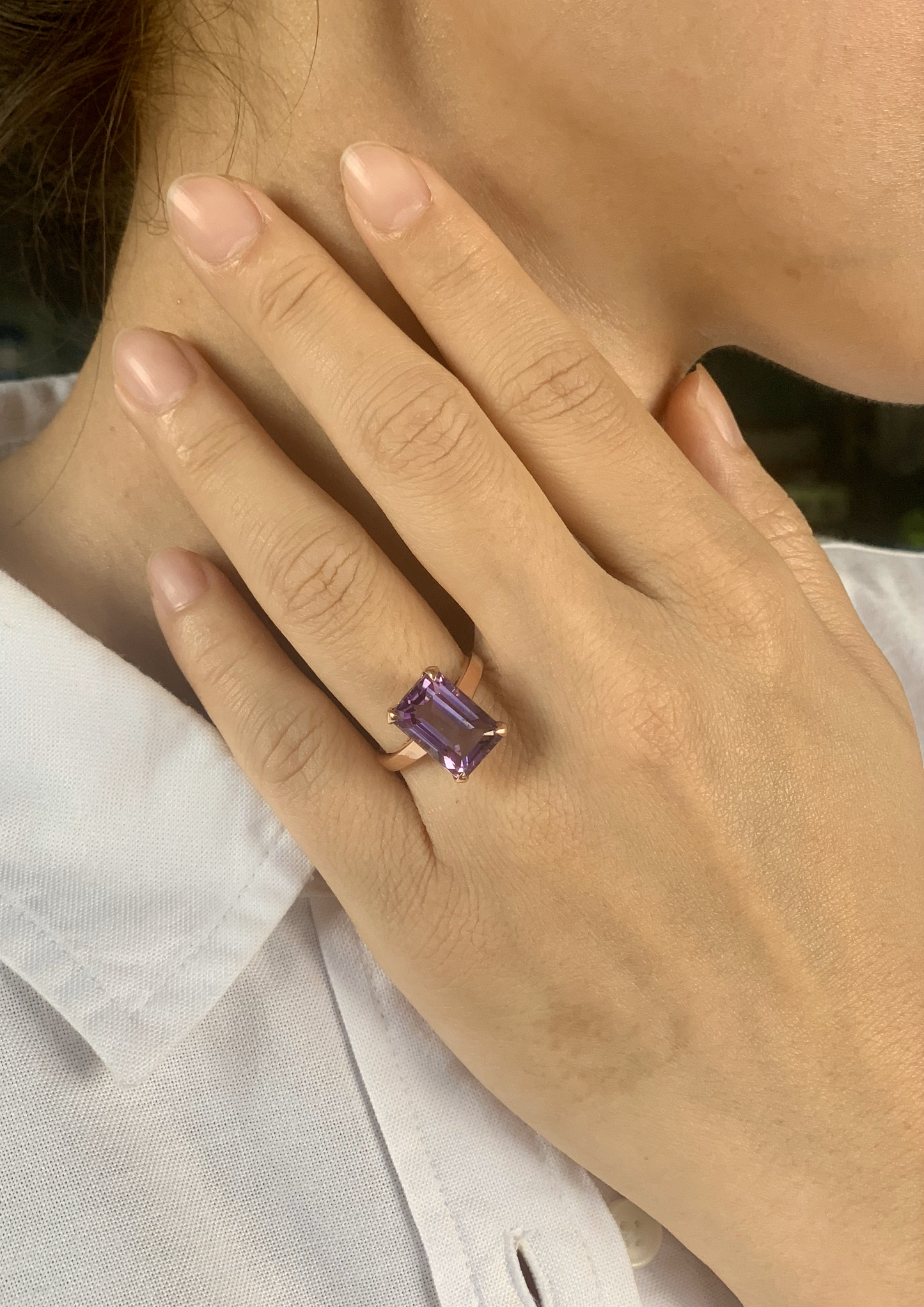 Natural Amethyst Ring