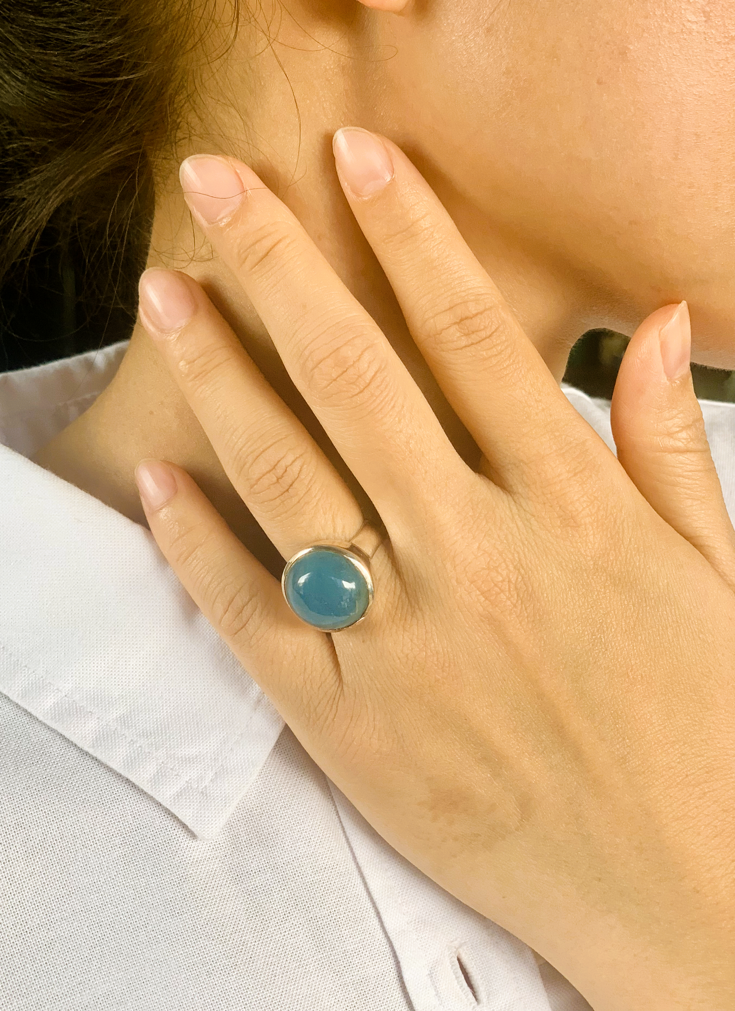 Natural Aquamarine Ring