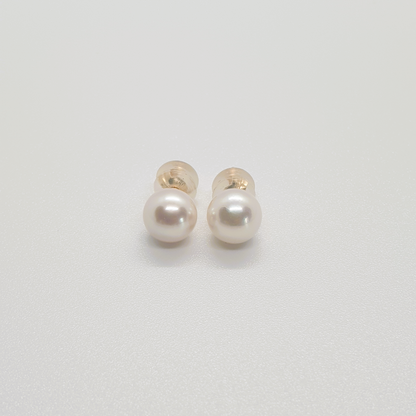 Akoya Natural Saltwater Pearl Earrings