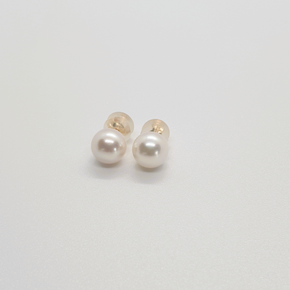 Akoya Natural Saltwater Pearl Earrings