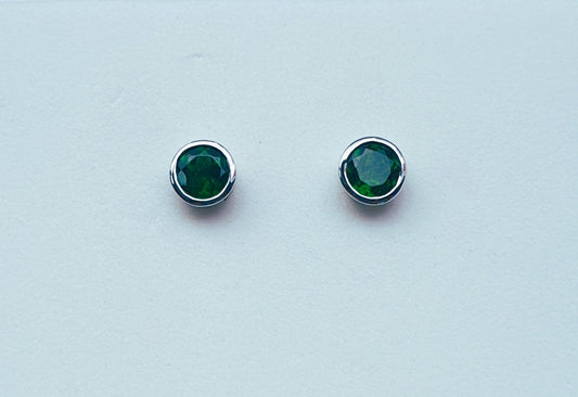 Natural Diopside Earrings