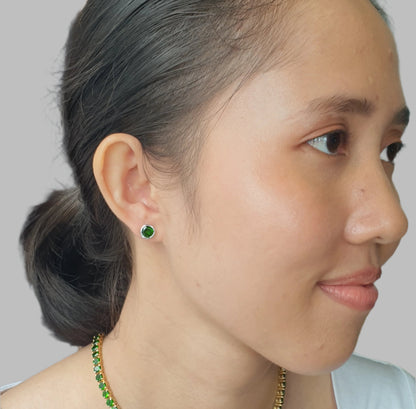 Natural Diopside Earrings
