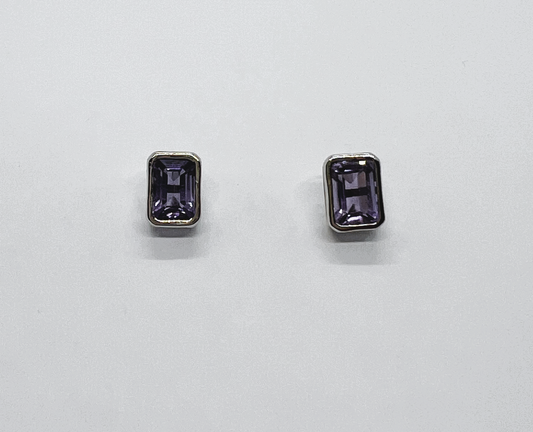 Natural Amethyst Earrings