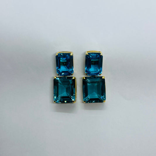 Blue Topaz Earrings