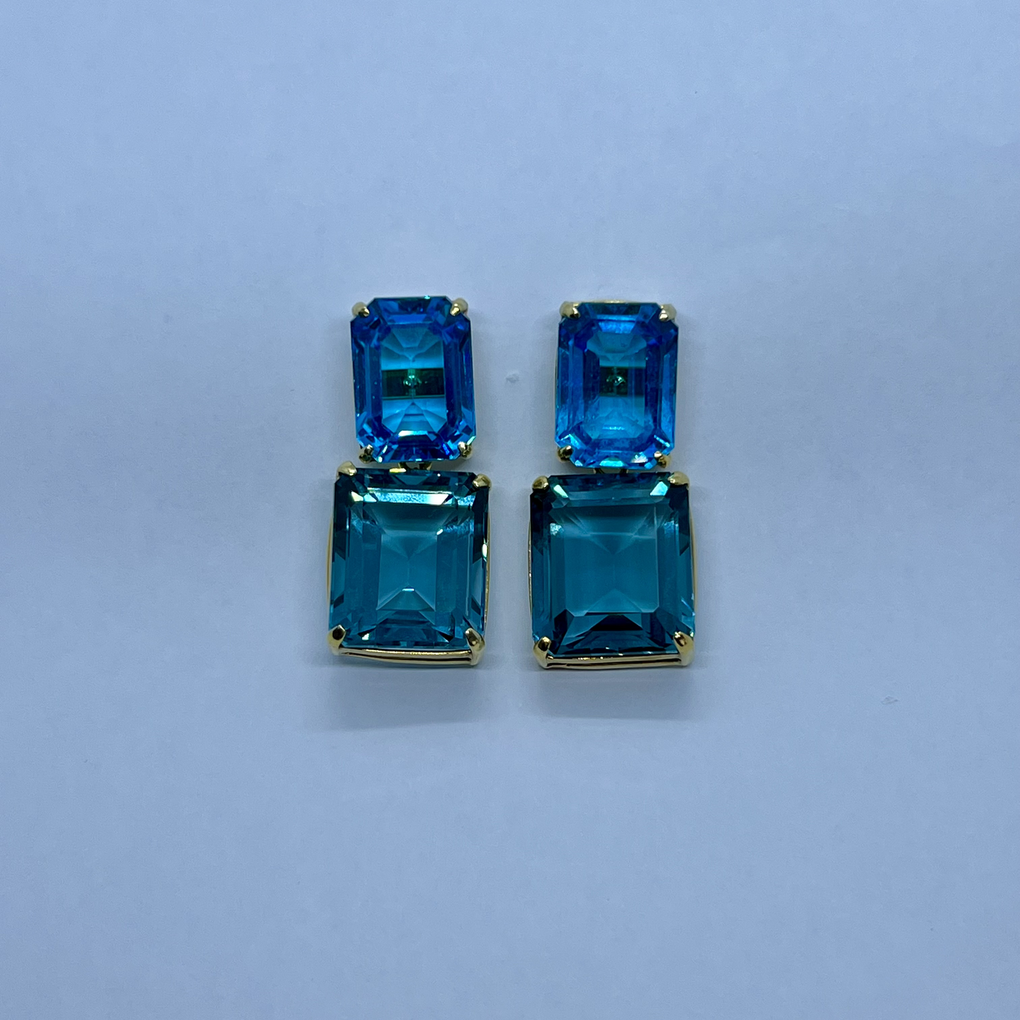 Blue Topaz Earrings