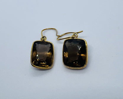 Natural Smoky Quartz Earrings