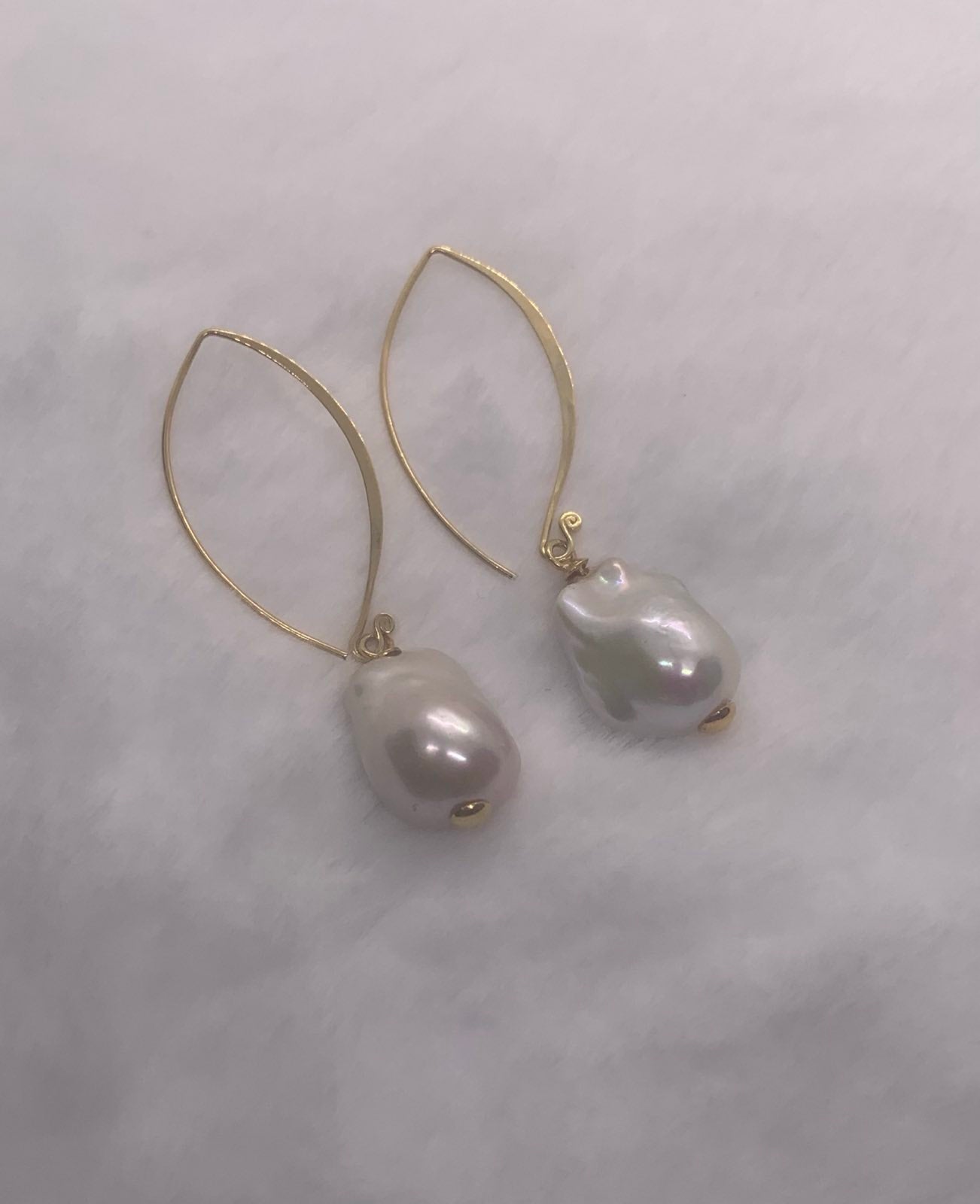 Natural  Baroque Pearl Earrings