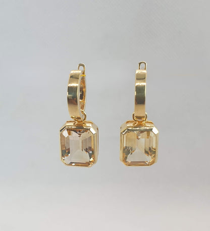 Natural Citrine Earrings