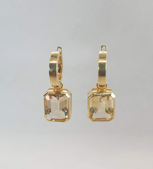 Natural Citrine Earrings