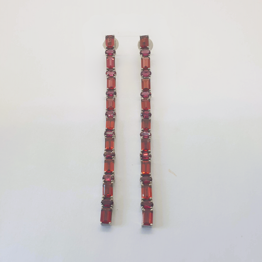 Natural Garnet Earrings