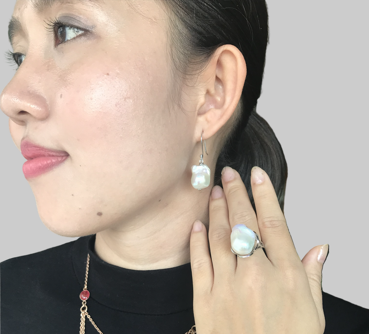 Natural Baroque Pearl Earrings