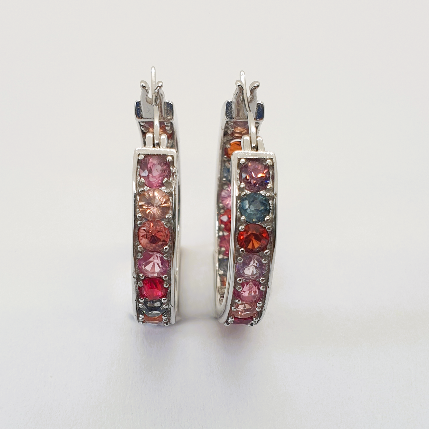 Natural Multi-color Spinel Earrings