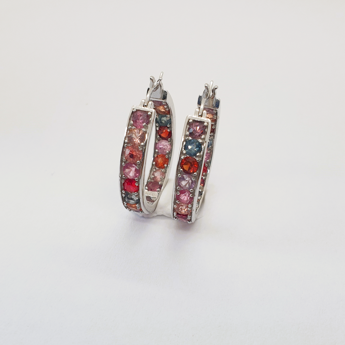Natural Multi-color Spinel Earrings