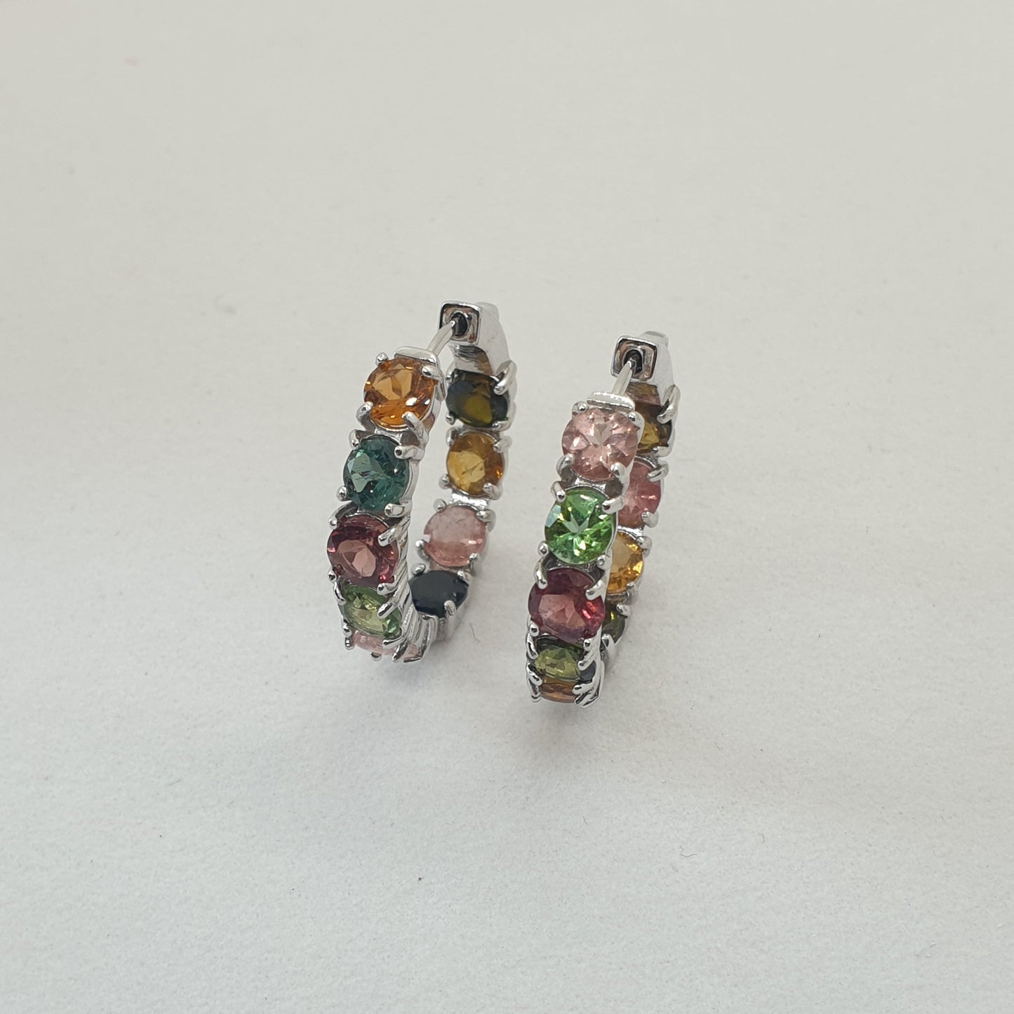 Natural Multicolor Tourmaline Earrings
