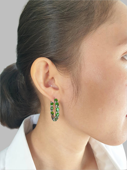 Natural Diopside Earrings