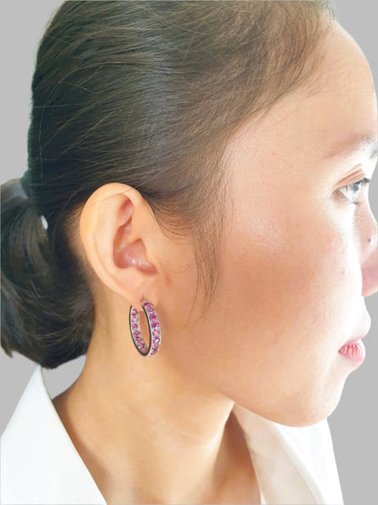 Natural Garnet Earrings