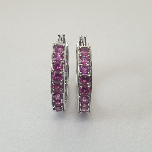 Natural Garnet Earrings