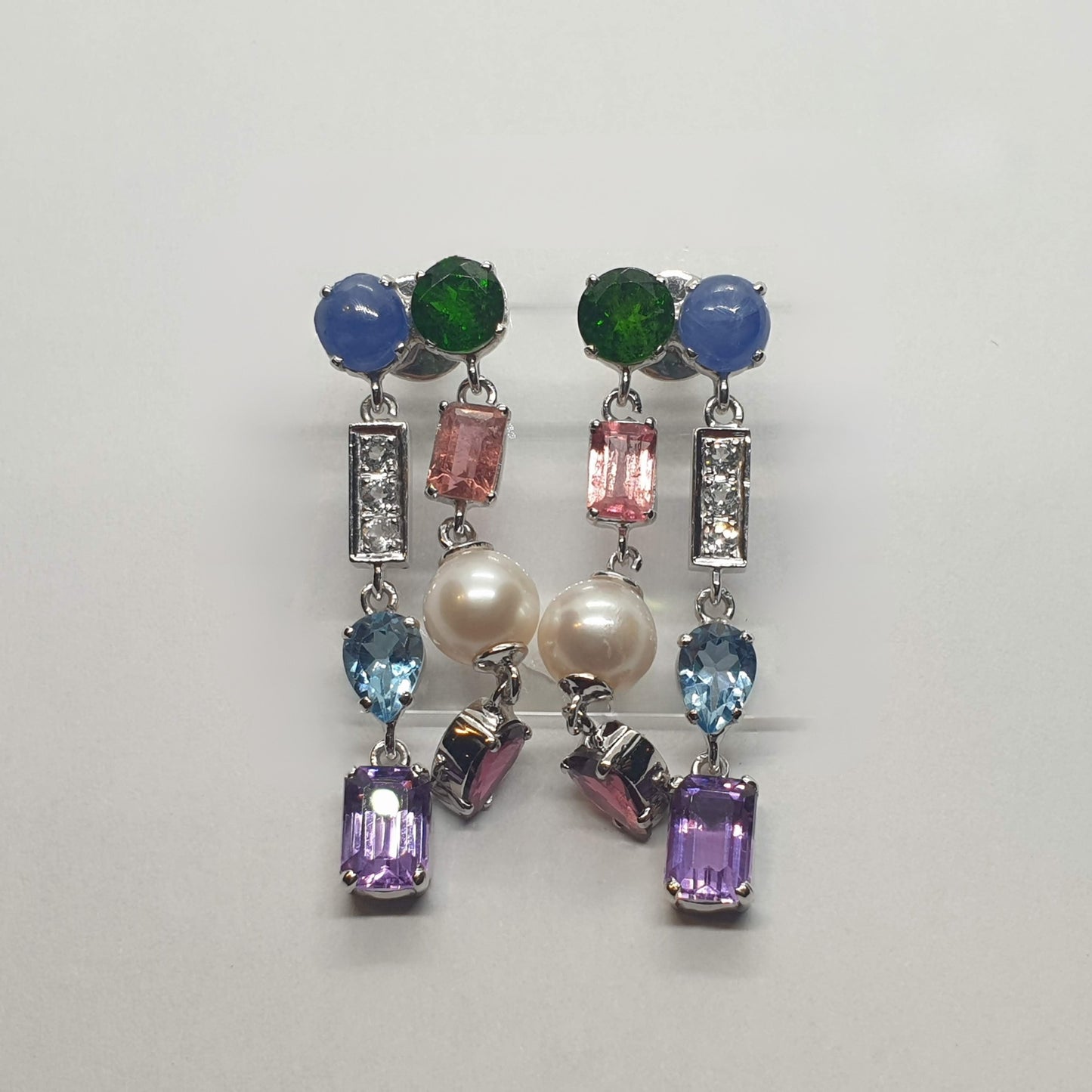 Nature’s Gem & Freshwater Pearl Earrings