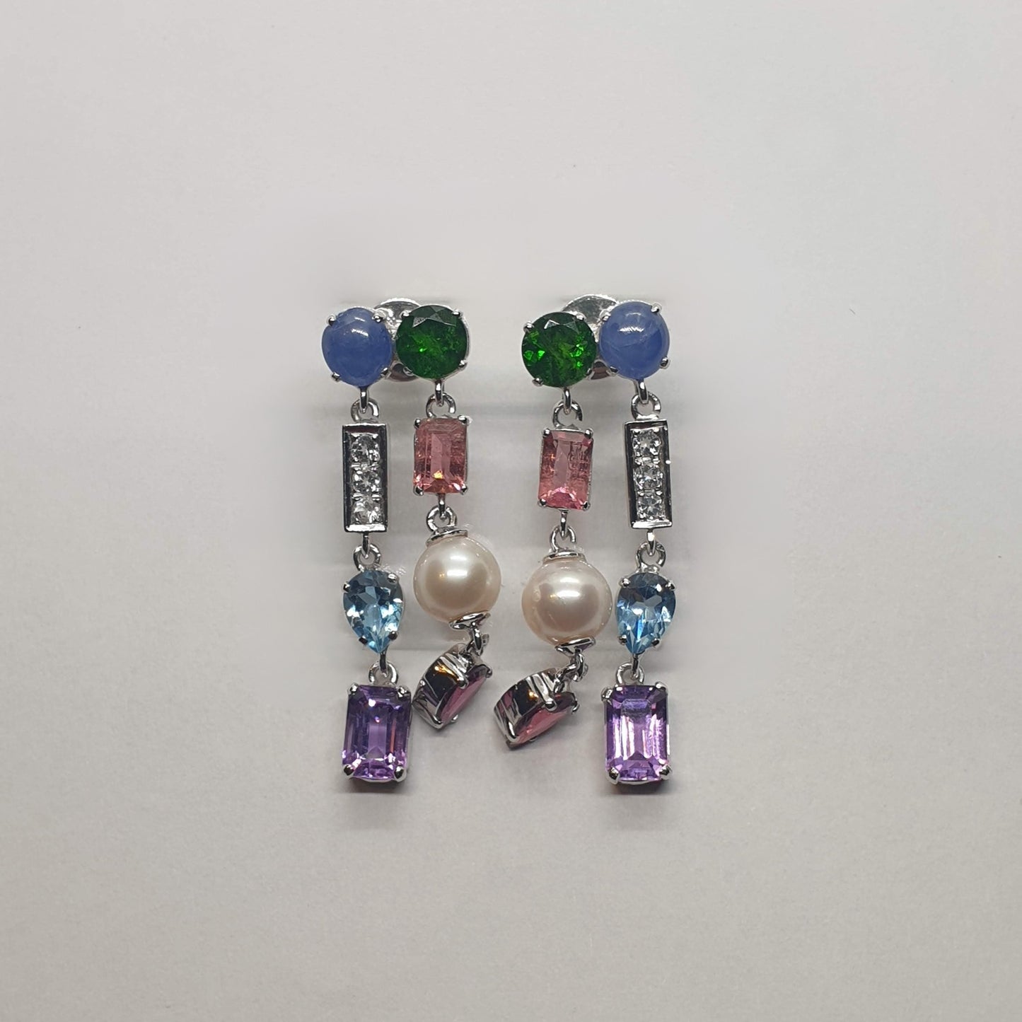 Nature’s Gem & Freshwater Pearl Earrings