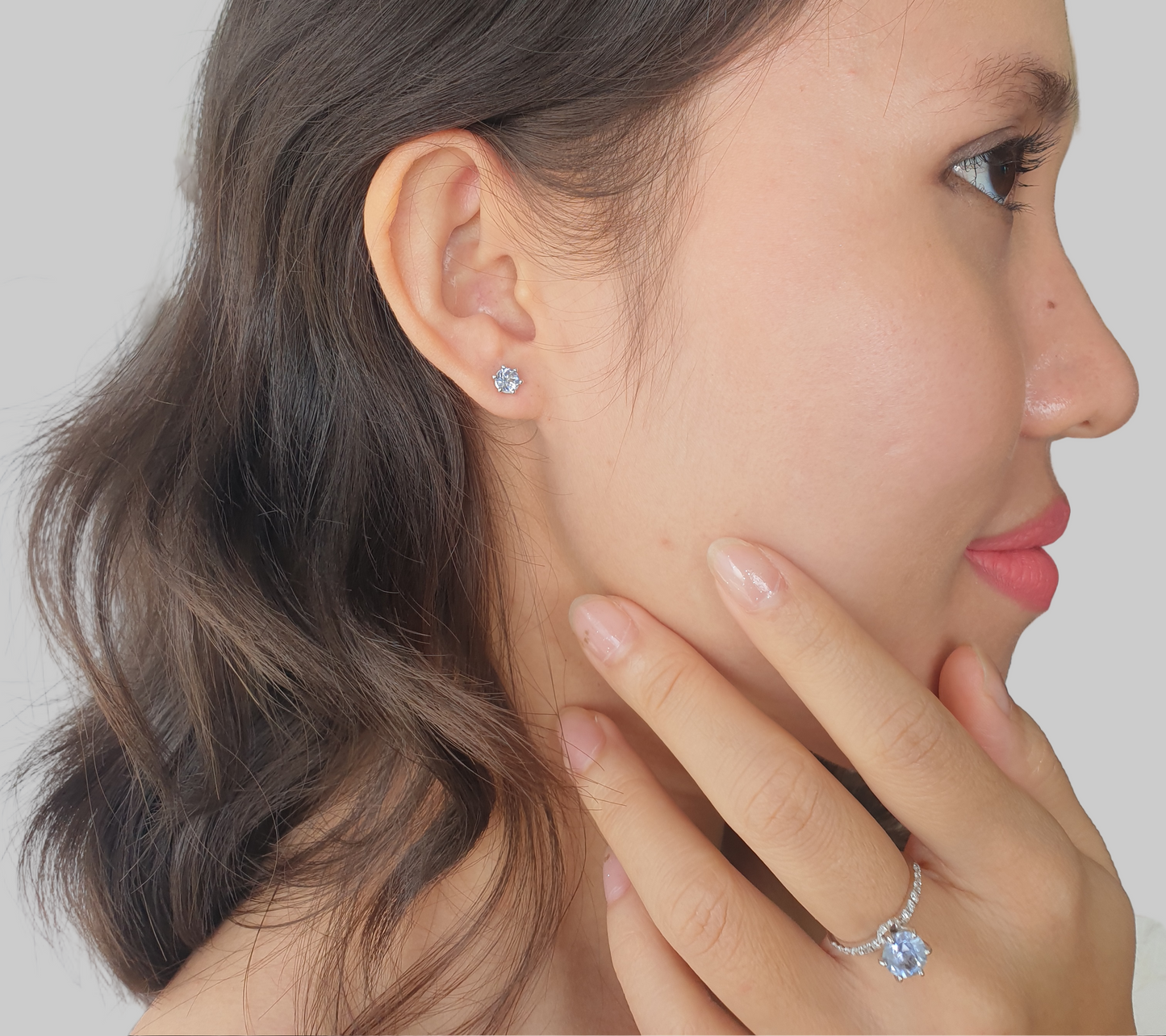 Natural Sapphire Earrings and Ring Set