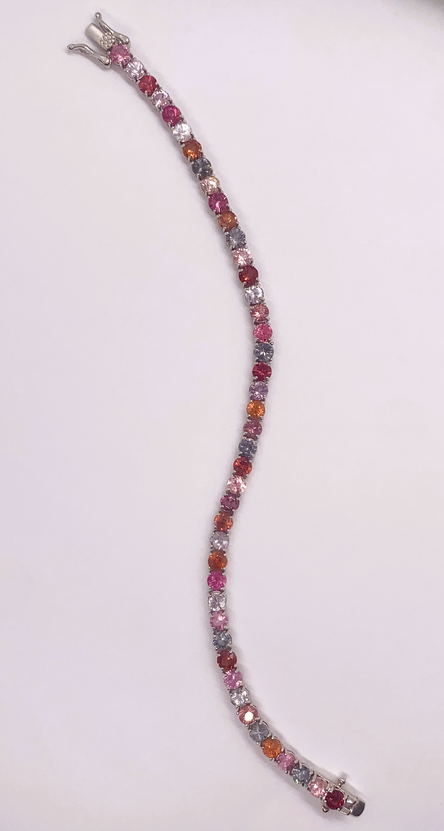 Natural Multicolor Spinel Bracelet