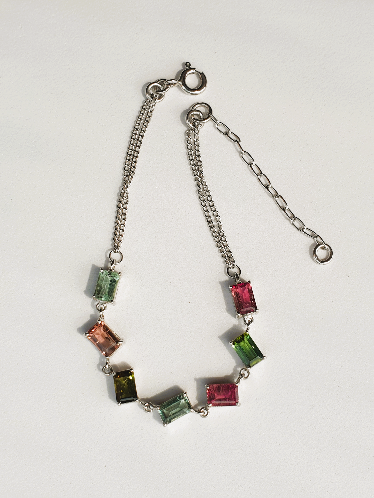 Natural Multi-color Tourmaline Bracelet