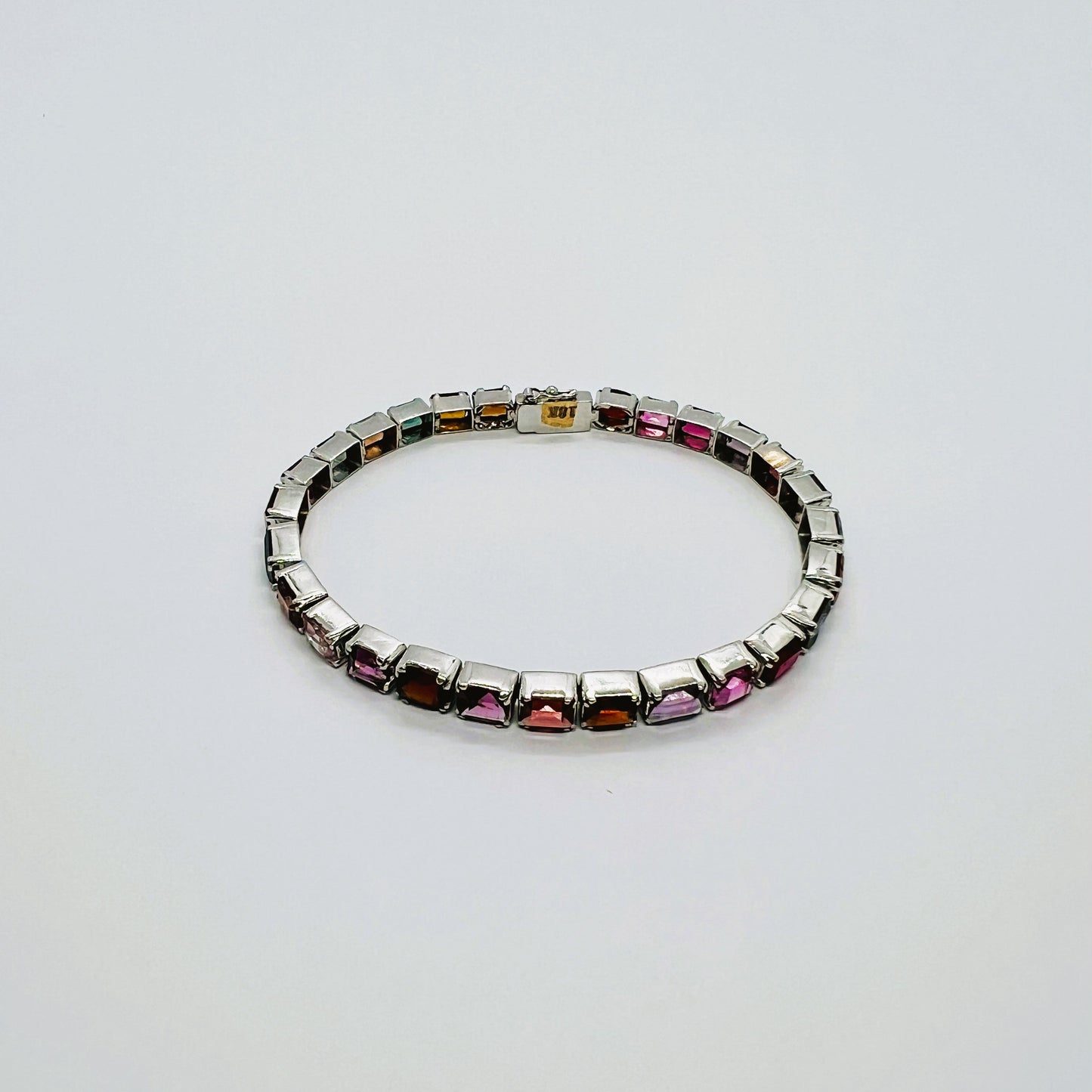 Natural Multi-color Spinel Bracelet