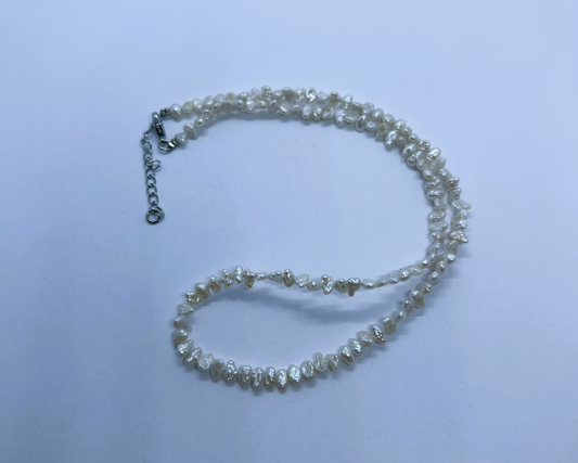Tiny Baroque Pearl Necklace