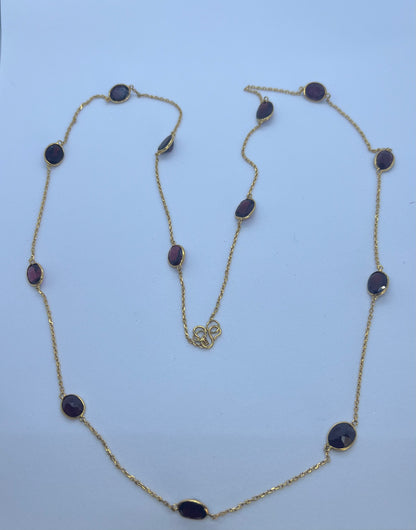 Natural Garnet Necklace