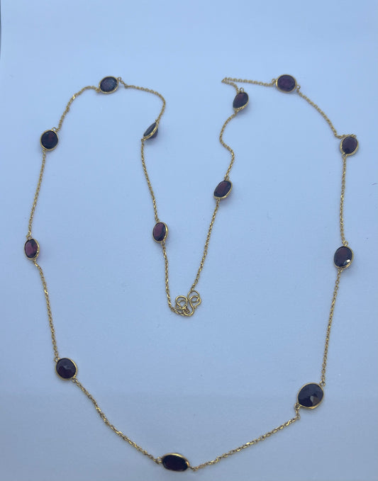 Natural Garnet Necklace