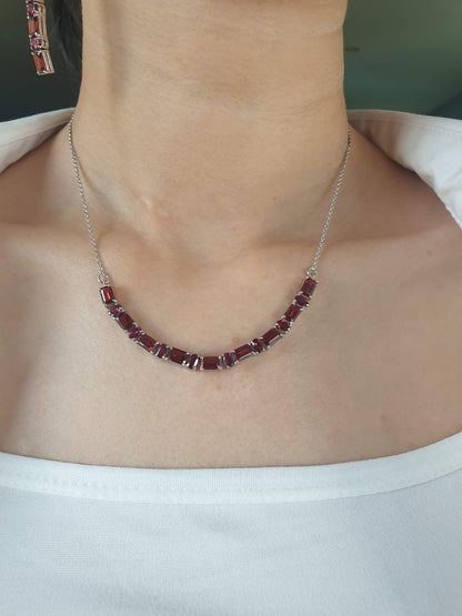 Natural Garnet Necklace