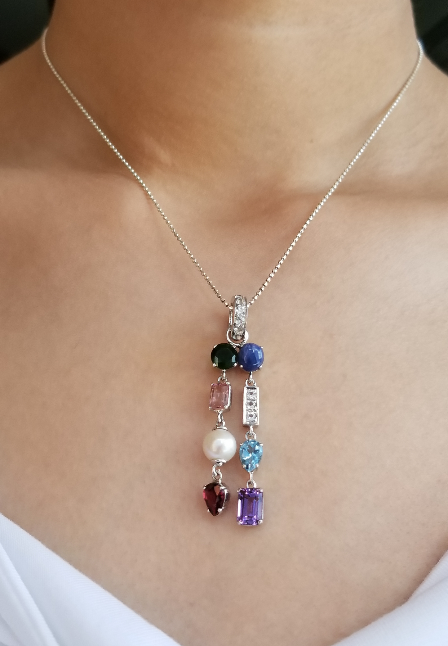 Nature’s Gem & Freshwater Pearl Pendant