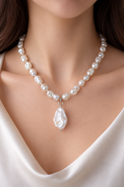 Natural Baroque Pearl Pendant
