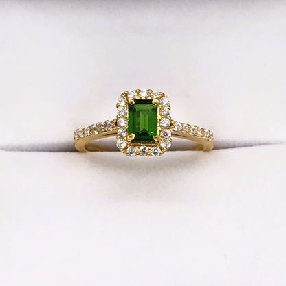 Natural Diopside Ring