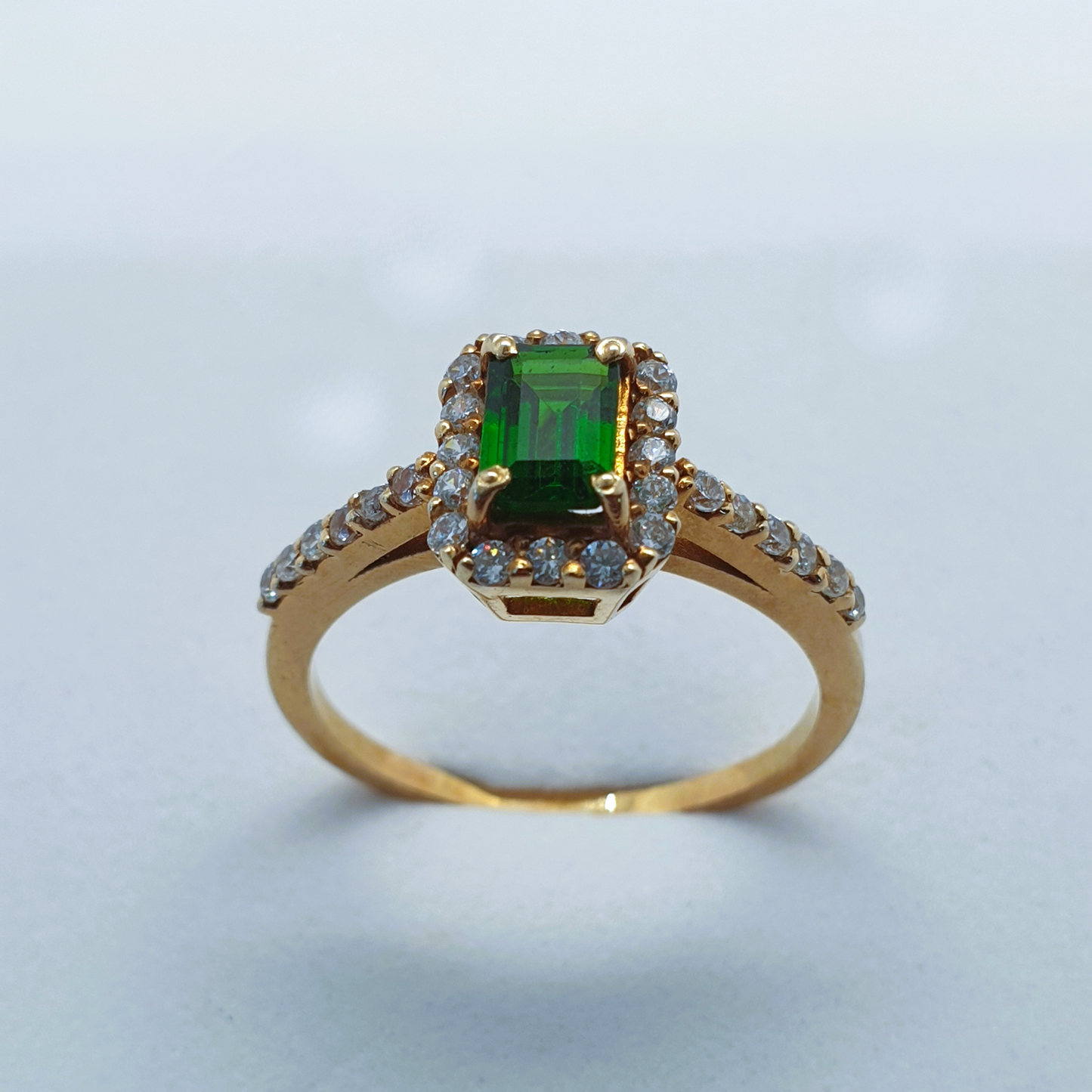 Natural Diopside Ring