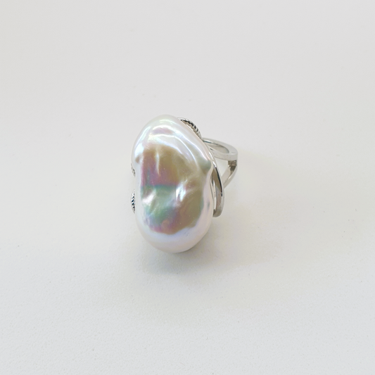 Natural Baroque Pearl Ring